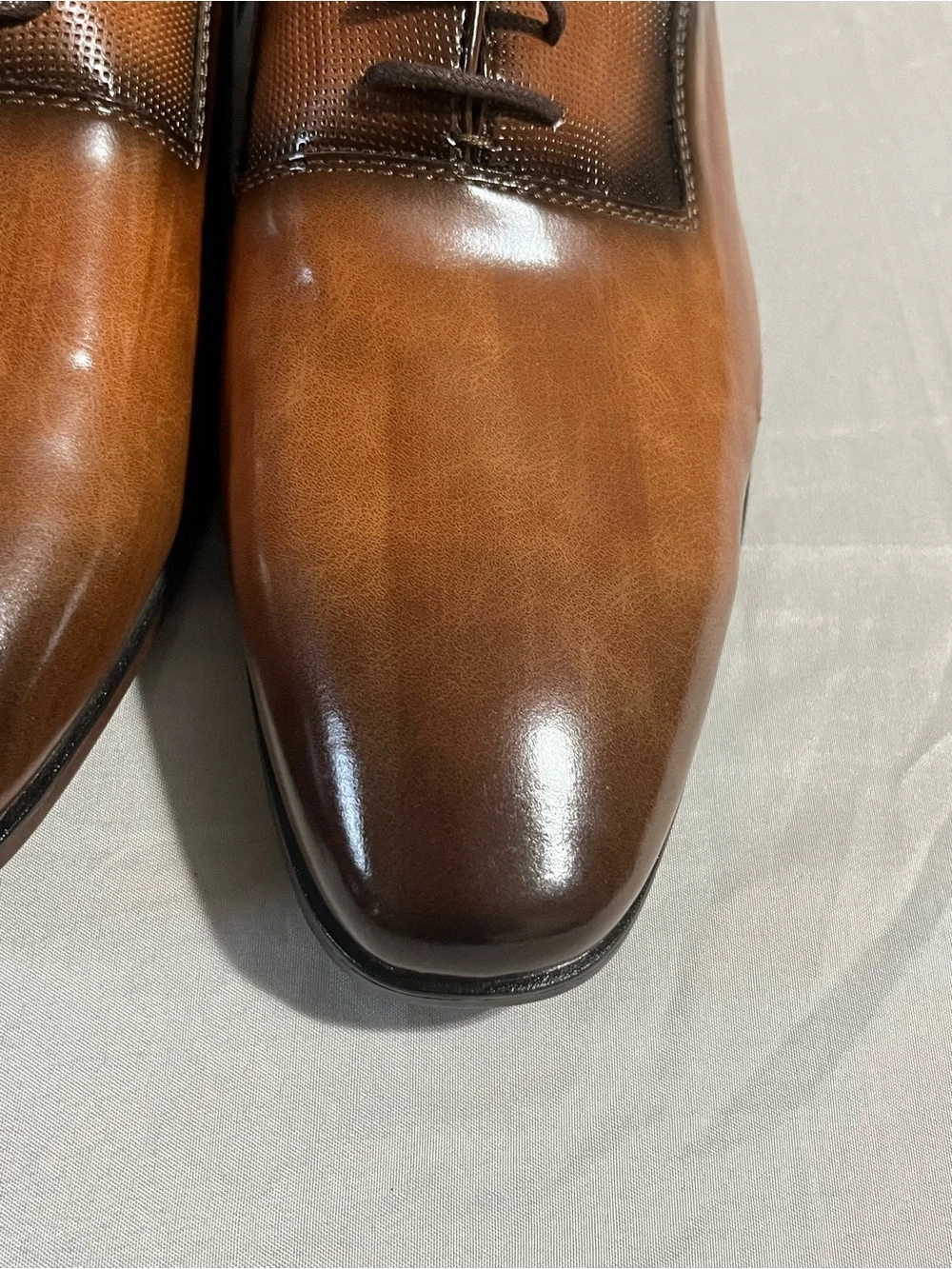 ID Required Men's Two-Tone Brown Dress Shoes Size 11